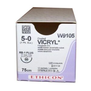Vicryl Suture 1/2c Rb No.5/0 16mm