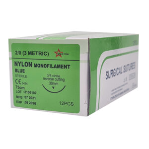 NYLON SUTURE NO 2/0RC 1/2C 30MM